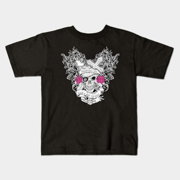 Rock`n Roll Skull Kids T-Shirt by viSionDesign